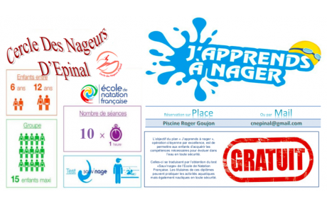 Opération J'apprends à Nager - Février